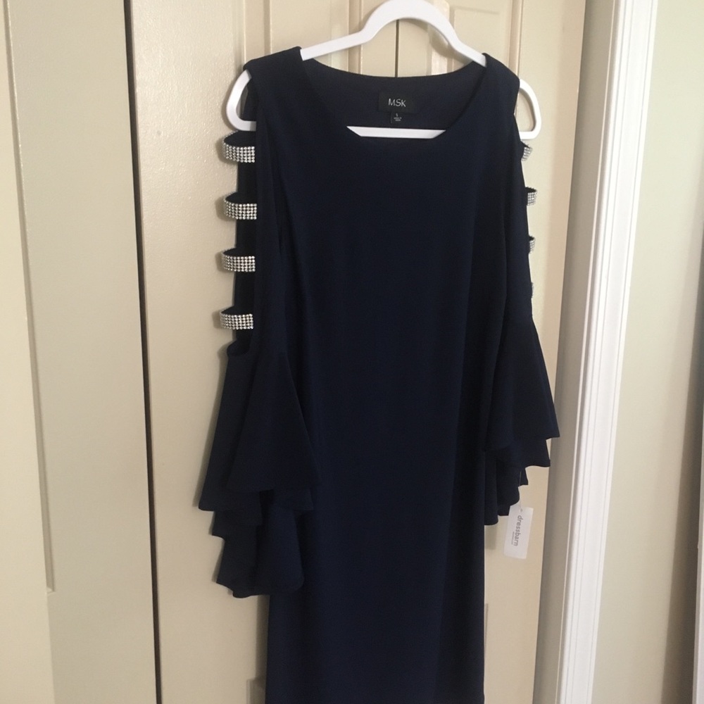 NWT MSK Navy Blue Dress